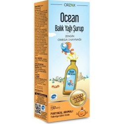 Ocean Omega 3 Portakallı Balık Yağı Şurubu  150 ml