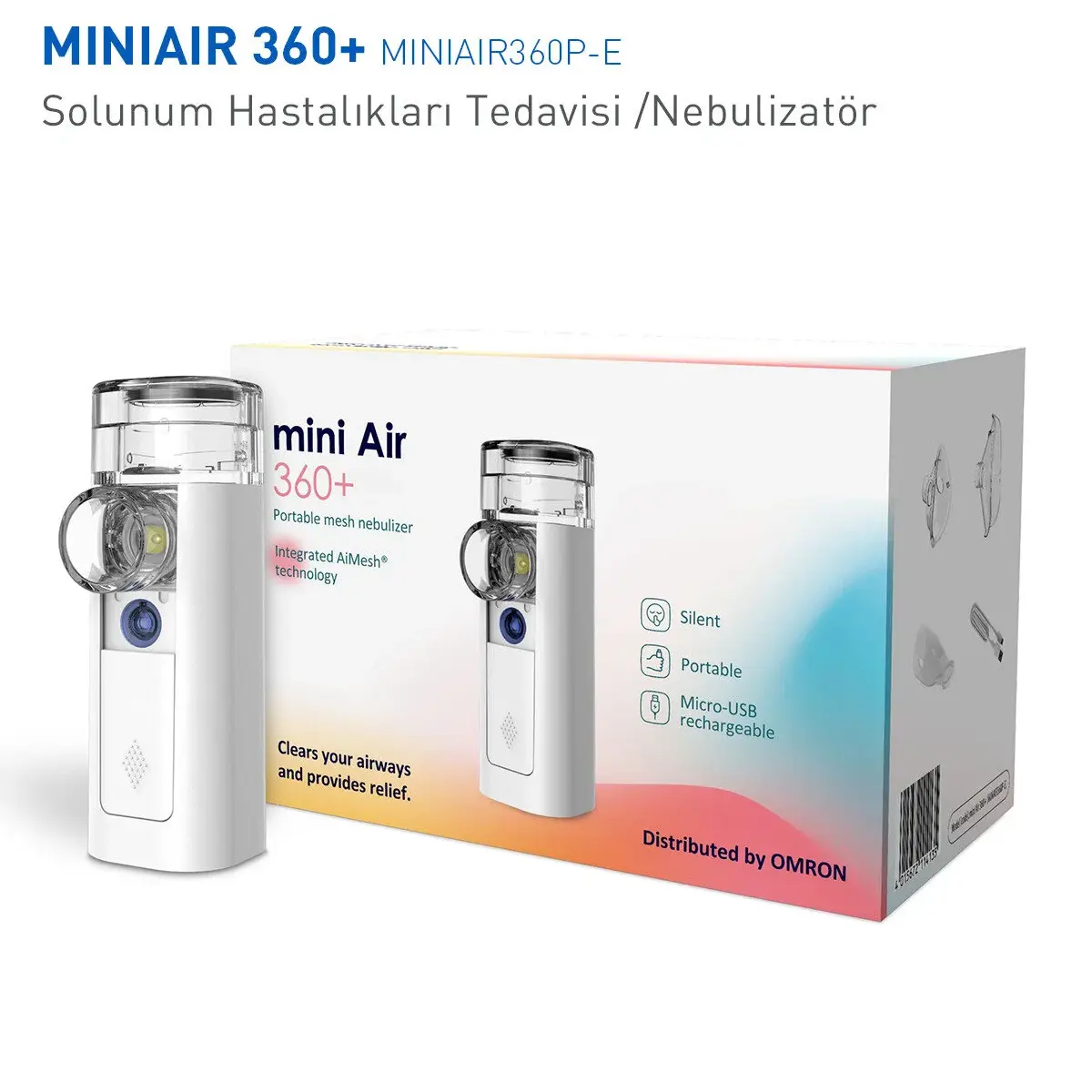 Omron Mini Air 360+ Taşınabilir Nebulizatör
